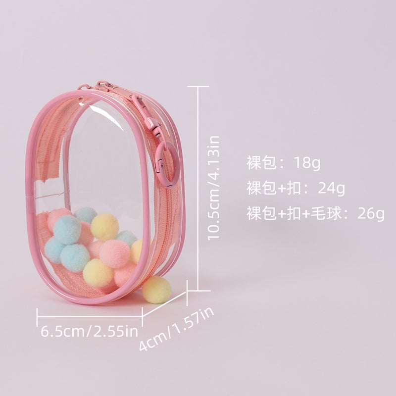 10Cm Doll Stroller Bag Pvc High-Transparency Three-Dimensional Doll Display Bag Enclosed Transparent Blind Box Display Storage Bag - Image 3