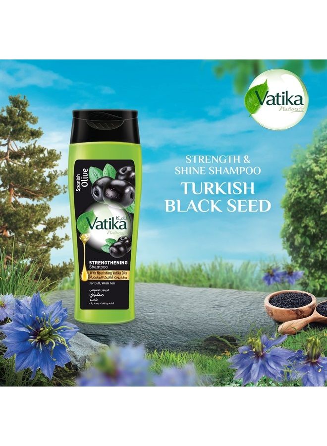 Dabur شامبو فاتيكا ناتشورالز للنساء - يغذي ويجدد شعرك الطبيعي - منظف شعر مقوي ومرطب للشعر المجعد، الشعر التالف، جميع أنواع الشعر (زجاجة 400 مل من الحبة السوداء) - Image 3