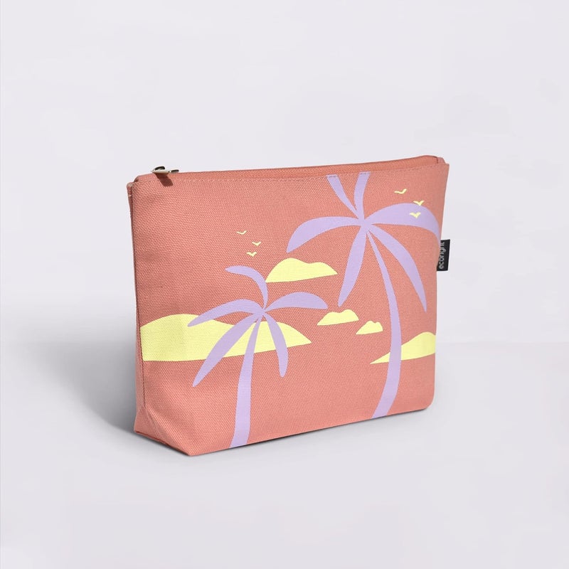 Ecoright Makeup Pouch for Girls, Canvas Cosmetic Pouch for Women, Small Pouches for Women with Waterproof Recycled Lining - Image 5