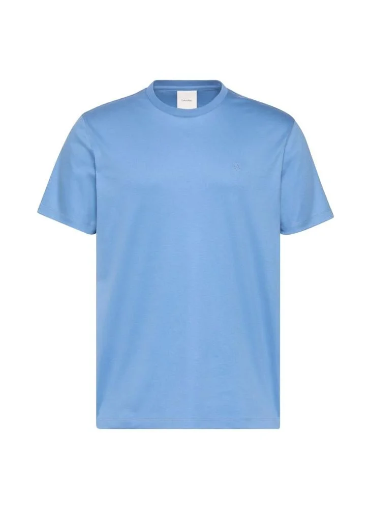 Calvin Klein Dusty Sailor Blue Pima Cotton T-shirt for Men | Best Price UAE