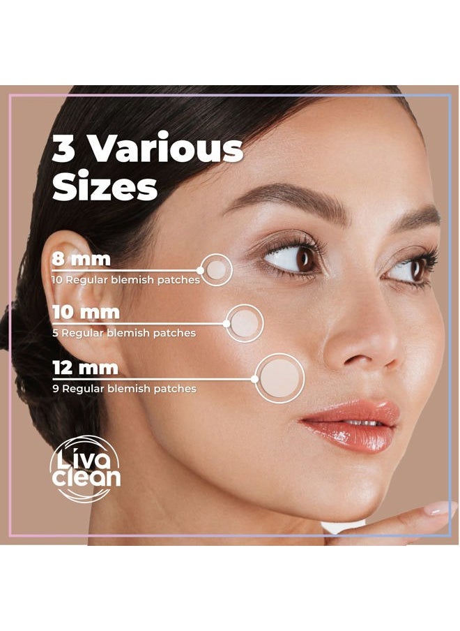 LivaClean - 48 CT 24 Hydrocolloid Nose Strips & 24 Pimple Patches, Overnight Zits Pore Strip, Hydrocolloid Patches for Oil Face, Large Nose Pimple Patch - Image 1