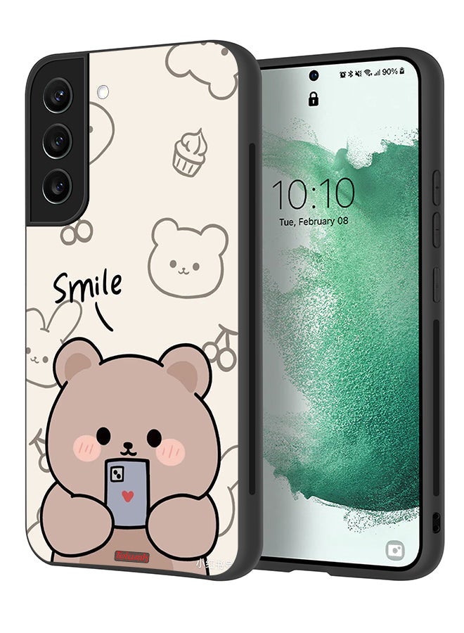 Tolwak Samsung Galaxy S22 Plus 5G Protective Case Cover Smile Bear Art - Image 1