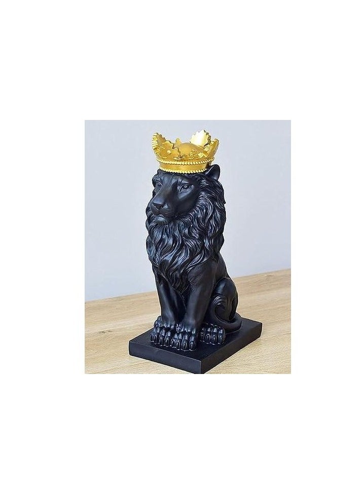 Generic Lion Decor Statue -Black 