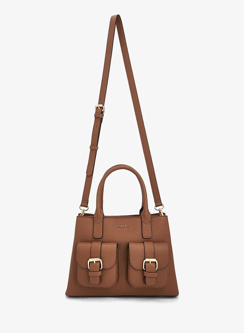Celeste Solid Tote Bag With Handles