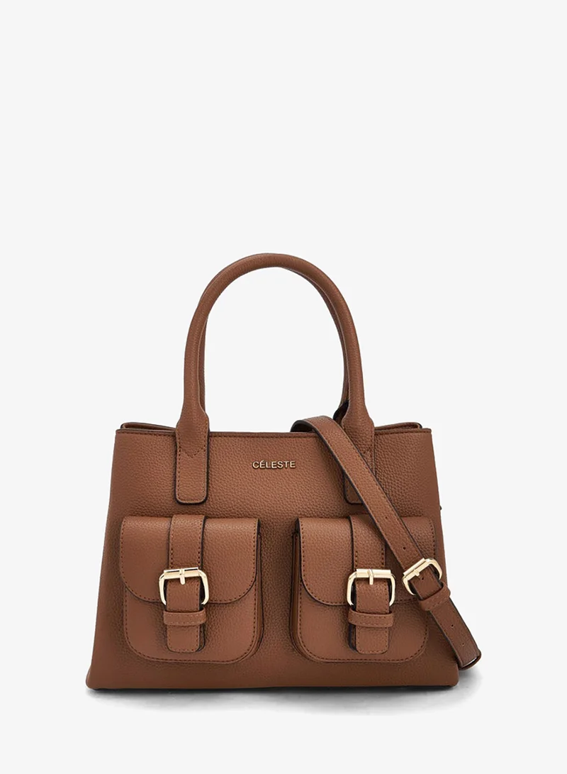 Celeste Solid Tote Bag With Handles