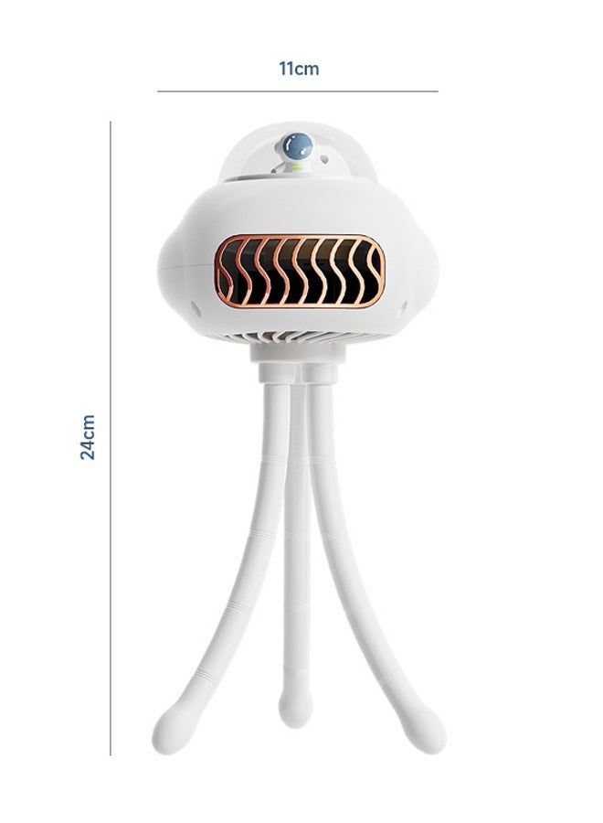 Aissiora Stroller Fan Clip On Baby Rechargeable Portable Fan Battery Operated Fan Mini Handheld Personal Fan USB Car Seat Small Fan for Desk Stroller Accessories Crib Car Rides  - Image 2