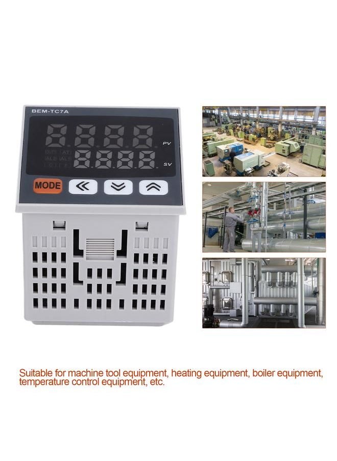 Arabest - PID Temperature Controller 72x72mm Digital Display Intelligent Thermostat AC 100‑240V - Image 1