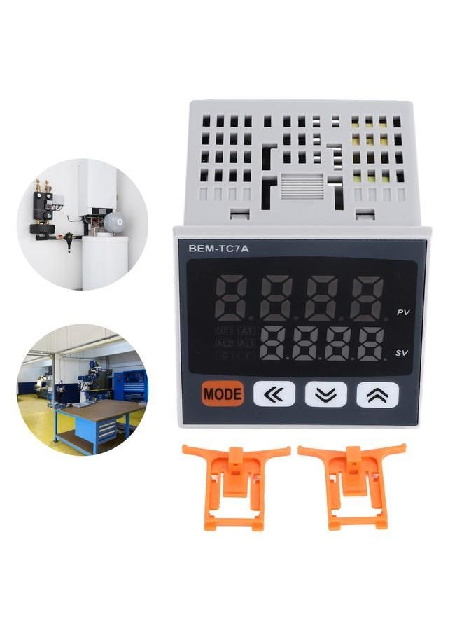 Arabest - PID Temperature Controller 72x72mm Digital Display Intelligent Thermostat AC 100‑240V - Image 1