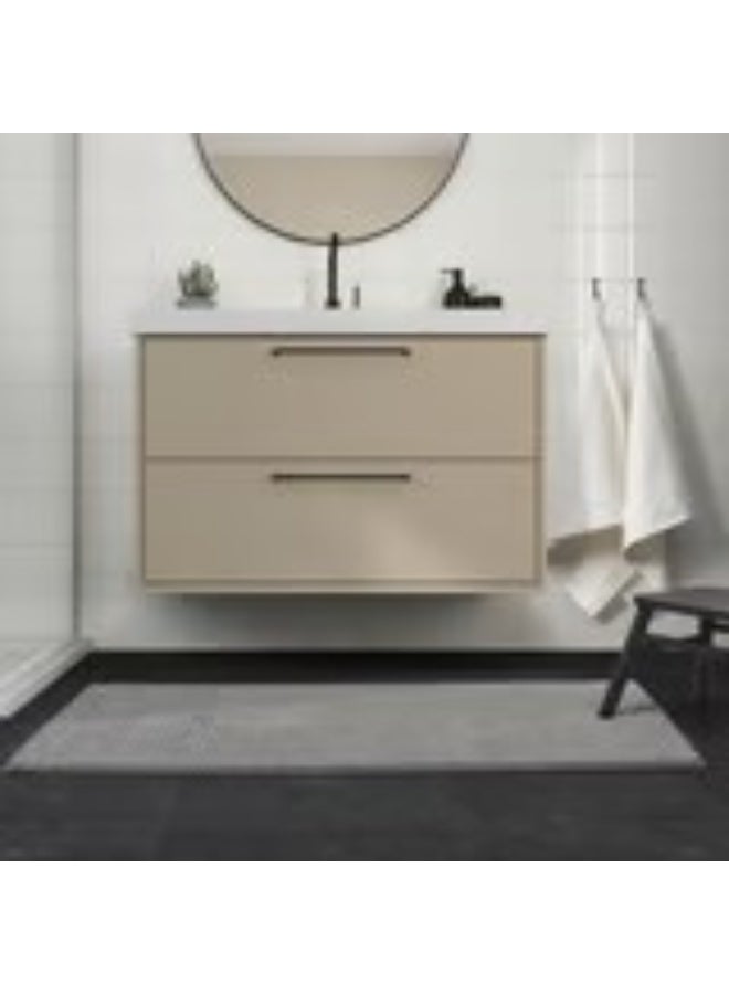 Toftbo Bath mat grey-white mélange 60x120 cm - Image 4