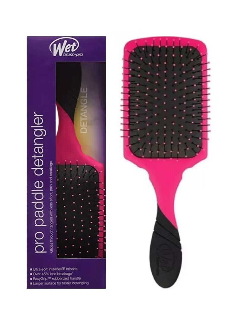فرشاة فك تشابك الشعر برو بادل وردي/أسود وايت برش - Image 1