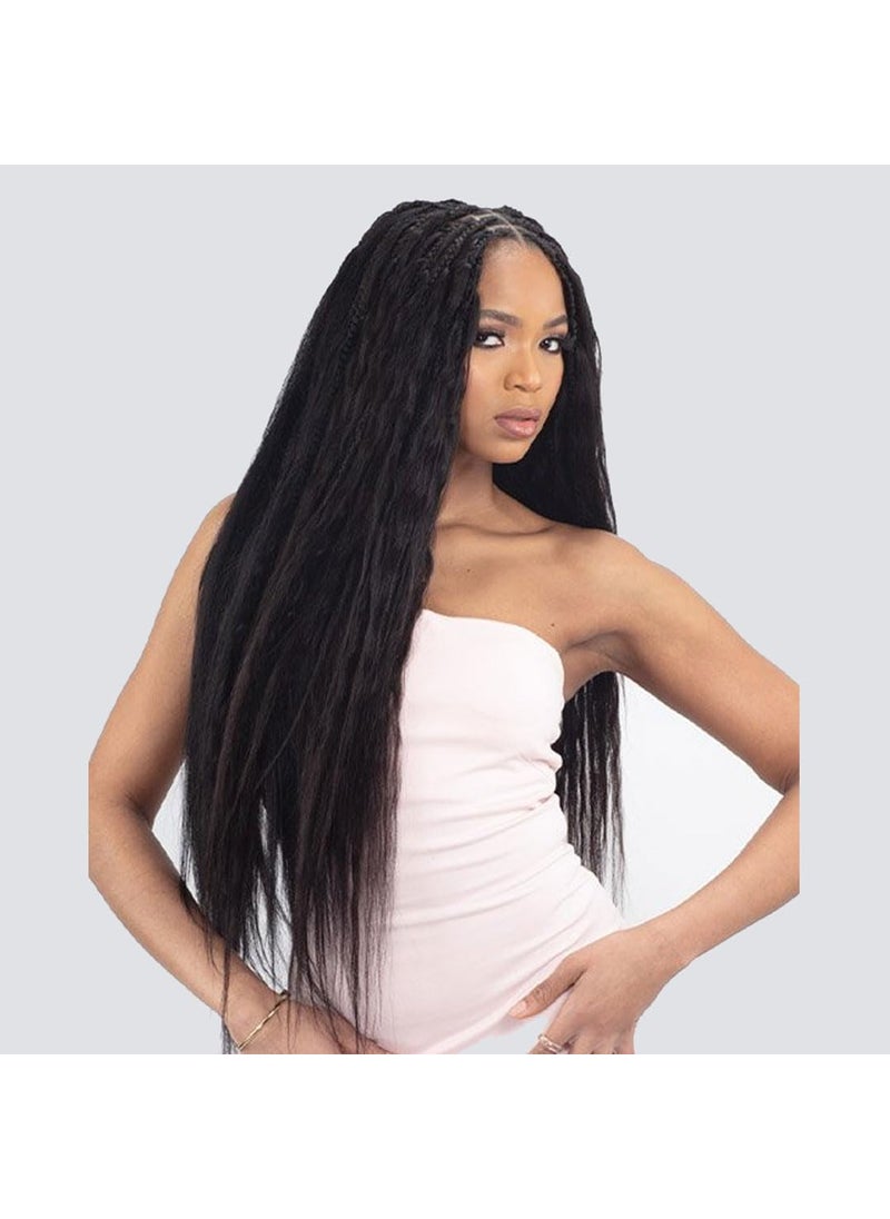 Shake-N-Go - ShakeNGo Freetress Human Hair Braids  Deep Bulk 18  Dark Brown 2 - Image 1