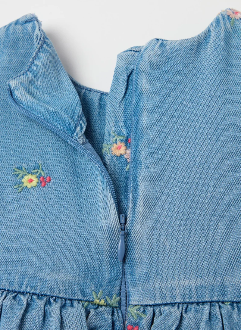 Ovs Floral Denim Dress