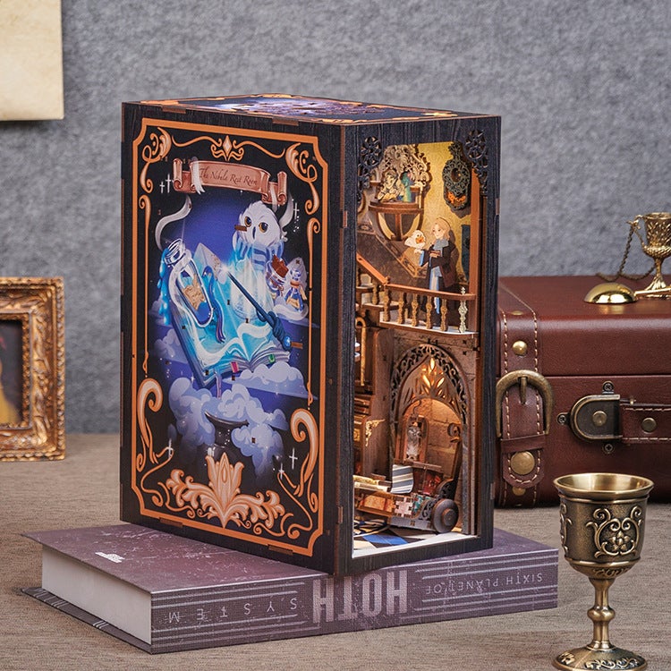 Cutebee Nebula Rest Room Diy Wooden 3D 3D Hand-Assembled Book Stand Model Building Toys For Birthday - Image 2