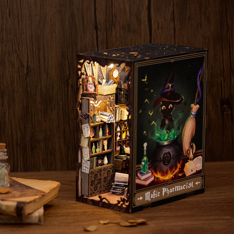 Cutebee Nebula Rest Room Diy Wooden 3D 3D Hand-Assembled Book Stand Model Building Toys For Birthday - Image 1