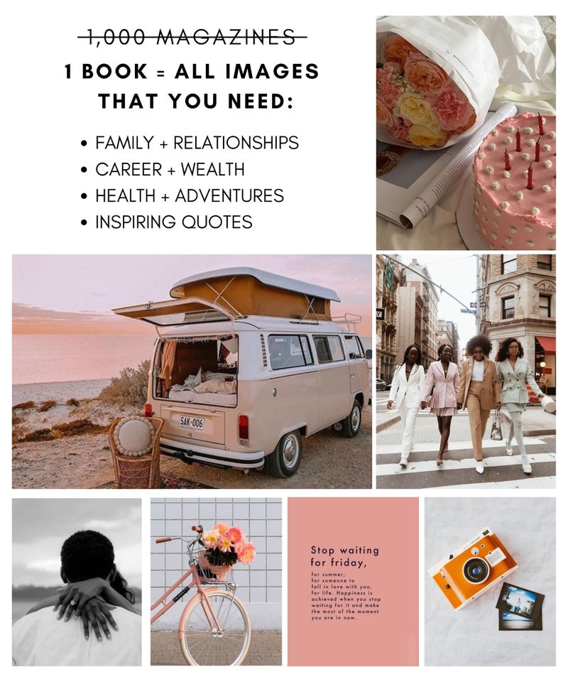 Lamare Vision Board Book for Black Women â€“ 1000+ Vision Board Supplies & Pictures | Vision Board Kit, Magazines for Vision Board & Collage Book - Visualize & Manifest Life Goals - Image 5