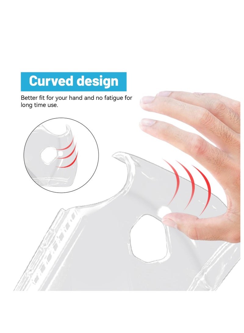 Excefore Clear Protective Case Compatible for ASUS Rog Ally Handheld, Transparent PC Crystal Protective Case, Tempered Glass Protector for ROG Ally Accessories(1Pcs ProtectiveFilm, 2Pcs Tempered Film) - Image 5