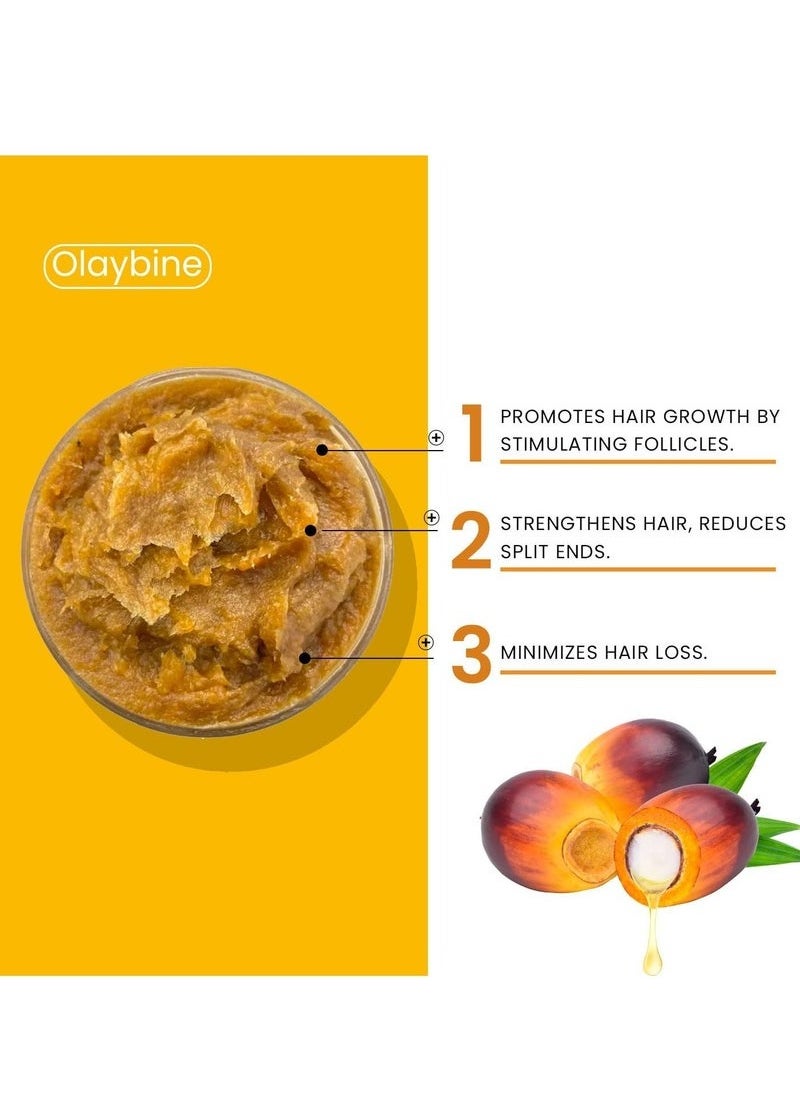 Organic 100% Natural Batana Oil for Hair Growth by , Organic, Unrefined Batana Oil for Visibly Thicker and Stronger Hair, Dr Sebi Approved, for all Hair Types （3.4oz/100ml)  - Image 2