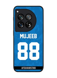 Stylizedd Rugged Black edge case for OnePlus 12R / OnePlus Ace 3 5G, Slim fit Flexible Anti Drop Thin Cover - Team Afghanistan Mujeeb Ur Rahman, Jersey No 88  - Image 1