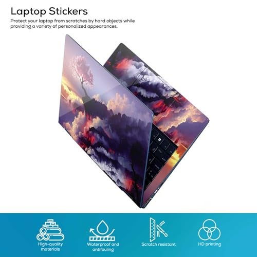 Inkykart DSGN 90 Full Body Laptop Skin Bubble-Free| Laminated| Removable| HD Quality Sticker for Laptops Upto 15.6 Inches Compatible with Hp/Dell/Acer/Lenovo/Asus etc. - Image 2