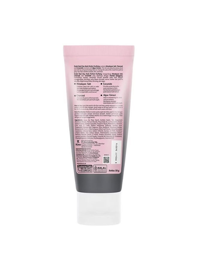 Ovale Real Clay Mask Perfect Purifying 50g Tube, Purifying & Deep Cleansing Clay Mask for Fresh, Smooth Skin - Image 2