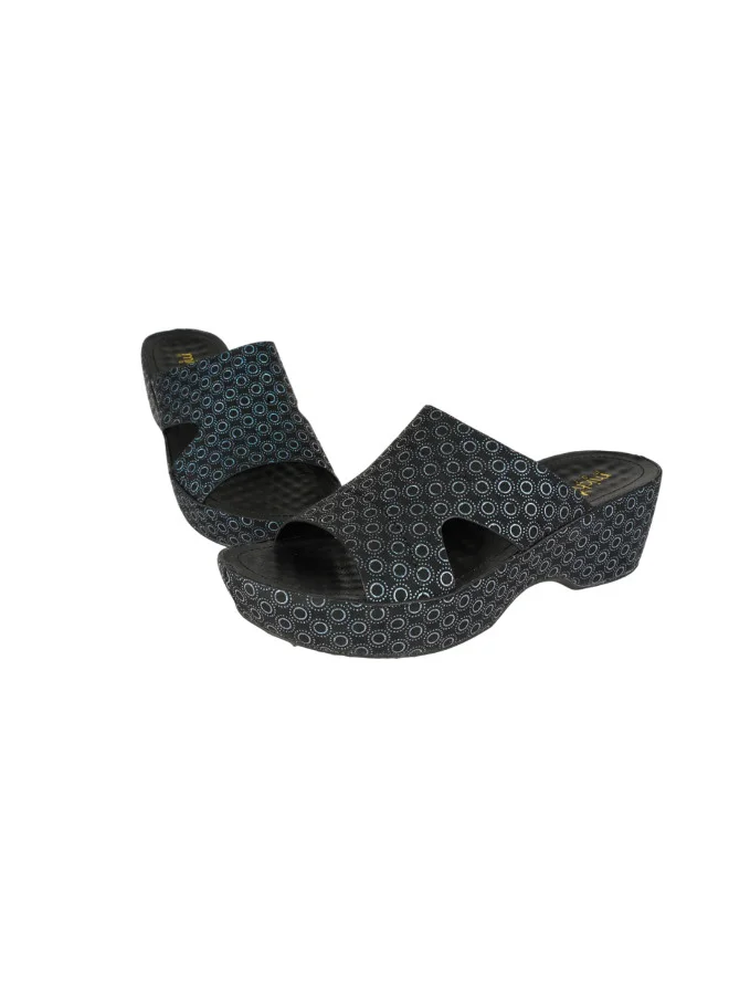 Michelle Morgan 092-2765 Michelle Morgan Ladies Wedge Heel Sandals 314RJ959 Black