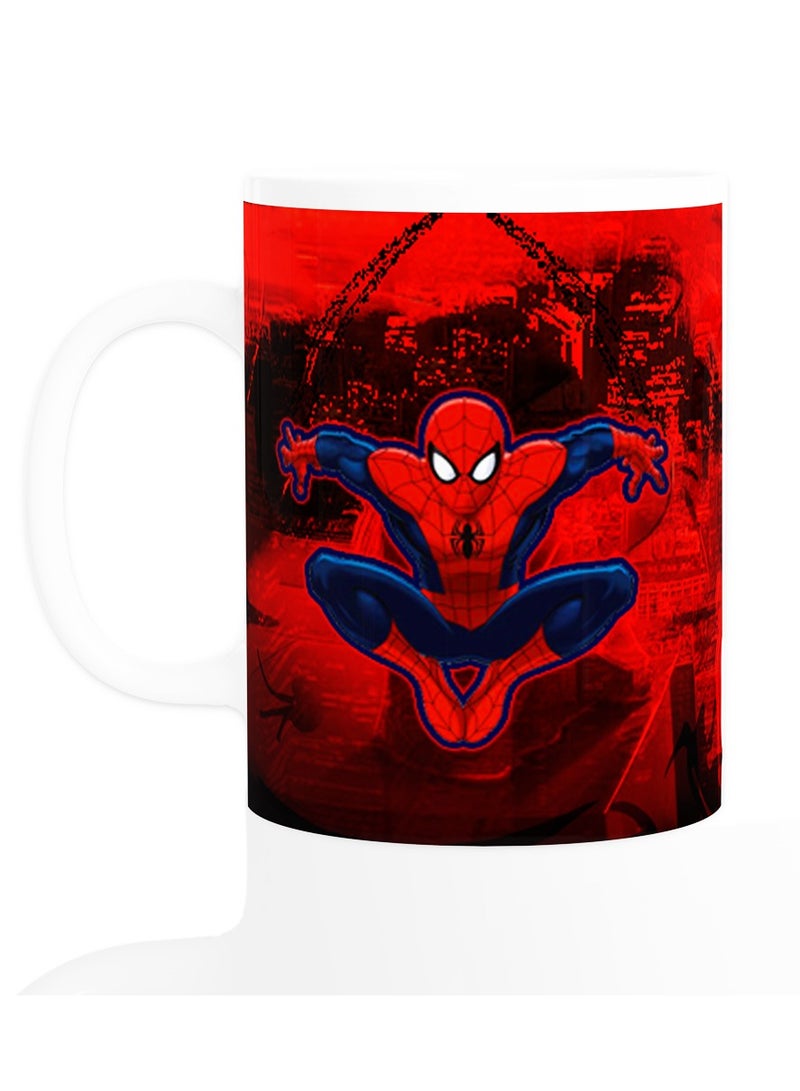 إم إي سي كوب شاي مارفل سبايدرمان، أبيض، 11 أونصة - Image 1