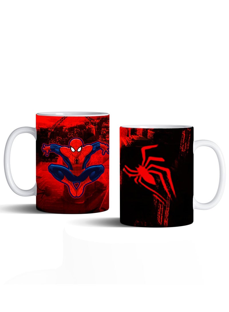 إم إي سي كوب شاي مارفل سبايدرمان، أبيض، 11 أونصة - Image 2