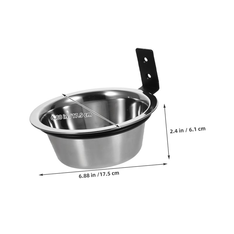 Wall Mounted Elevated Dog Bowls 6 Inch Raised Feeder Stand Space Saving Hanging Pet Food And Water Bowls - Image 3