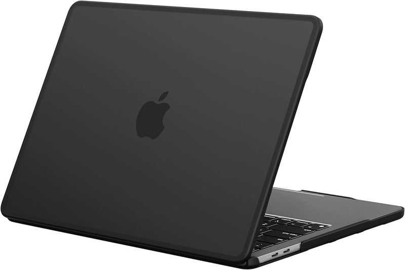 BlueSwan Case compatible for Macbook Pro 13 inch M2 M1 A2338 A2251 A2289 A2159 A1989 A1706 A1708, Released in 2022-2017, Anti-rupture TPU Frame + PC Matte Anti-fingerprint Cover - Frosted Black - Image 1