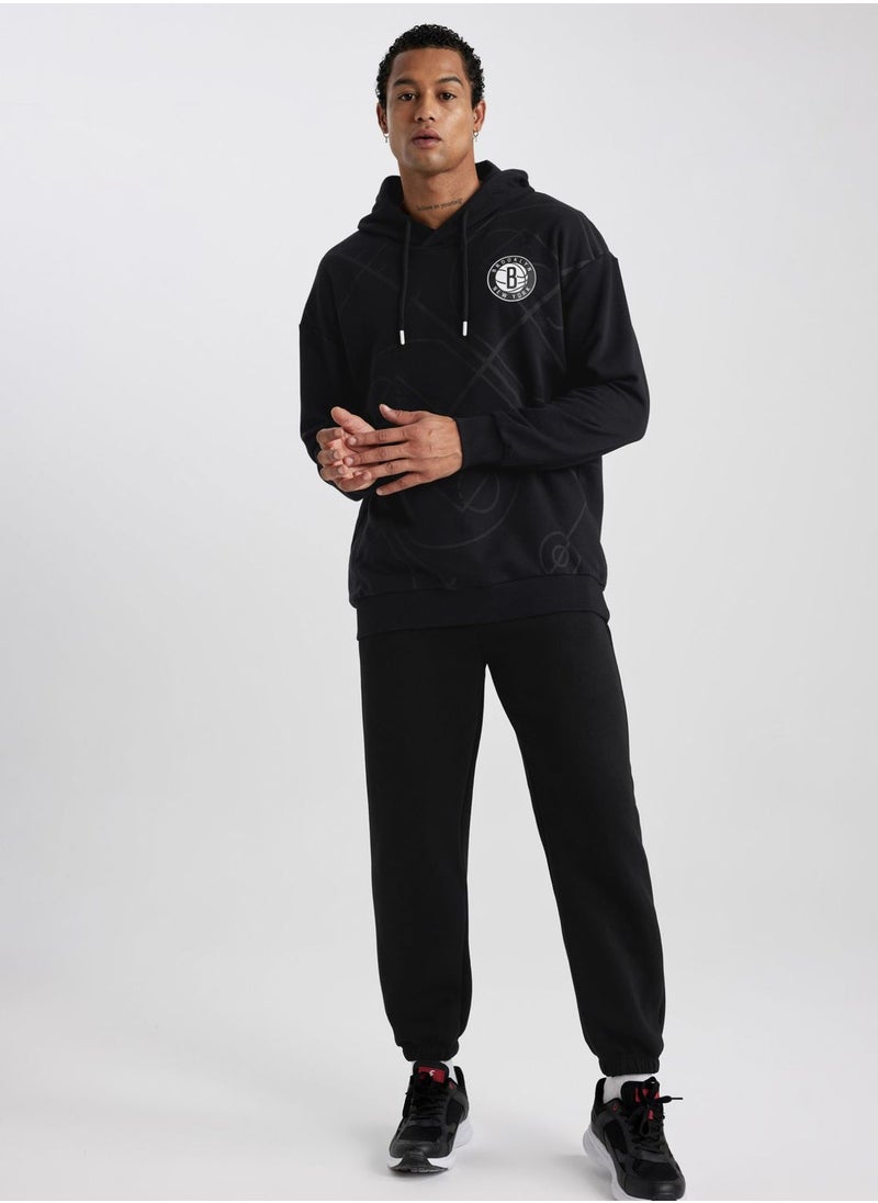 DeFacto Man Licensed Brooklyn Nets (Nbabkn1000) Comfort Fit Sweat Shirt  - Image 3