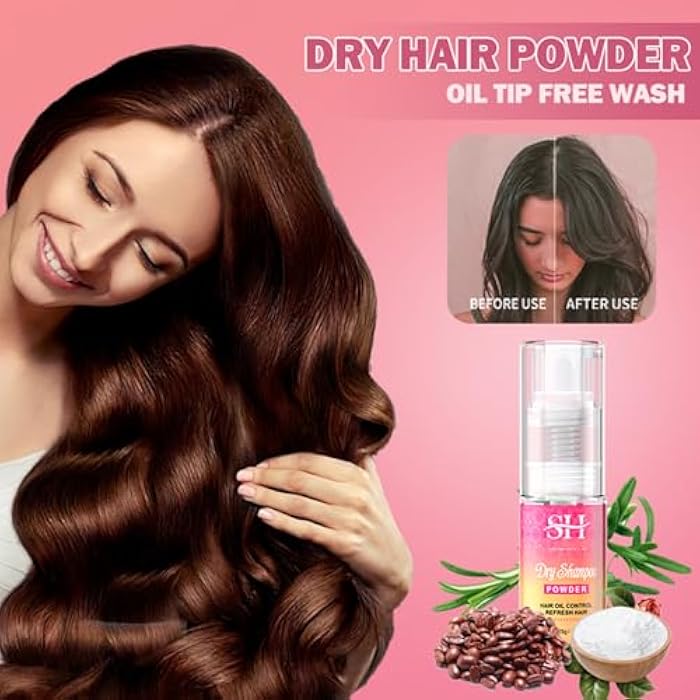 gowwim Dry Shampoo Powder, Volumizing & Texturizing, Talc & Silica Free, Non Aerosol, Natural No White Dust, Fresh Fragrance (0.88 oz) - Image 2