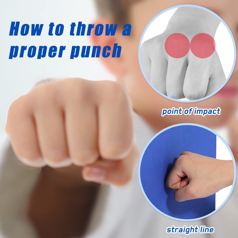 Junkin 4 Pack Taekwondo Breaking Boards with Handle Punching Rebreakable Karate Boards for Breaking Kids Martial Arts MMA Ninja Training Practice EVA Boxing Equipment - Image 4