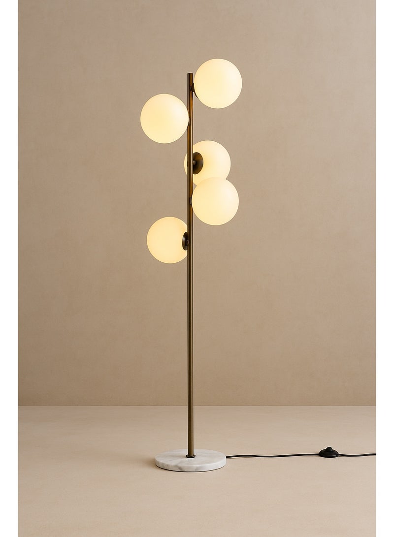 Cluc Gold Globo di vetro floor lamp  - 5 globes - Image 3