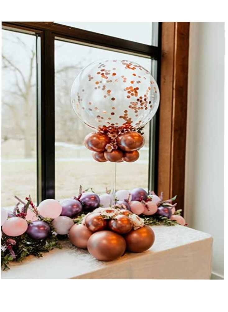 JOLLITY LLC 70cm Balloon Stand Holder Column for Wedding Birthday Party Table Centerpiece Decoration Baby Shower Support Stick (3 pcs) - Image 3