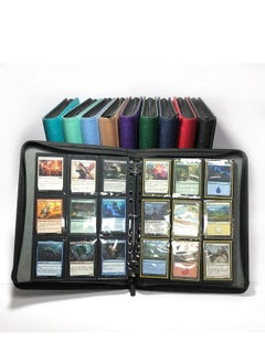 Superme 450 Pocket Card Binder Holder Carrying Case Sleeves Card Album Folder Fit for Baseball Trading Football Sports Cards Side Loader，Black  - Image 1