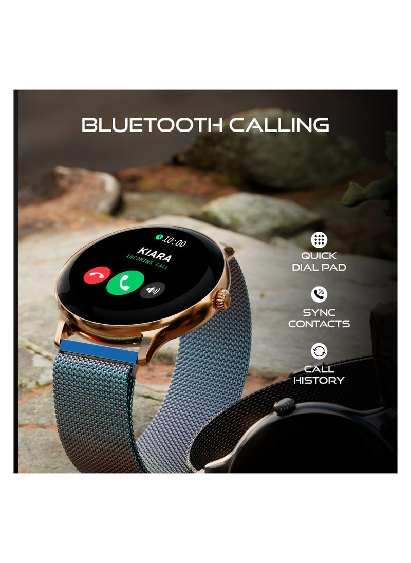 Fire-Boltt - Fire-Boltt Phoenix Ultra Luxury Stainless Steel, Bluetooth Calling Smartwatch, AI Voice Assistant, Metal Body with 120+ Sports Modes, SpO2, Heart Rate Monitoring (Multicolor) - Image 1