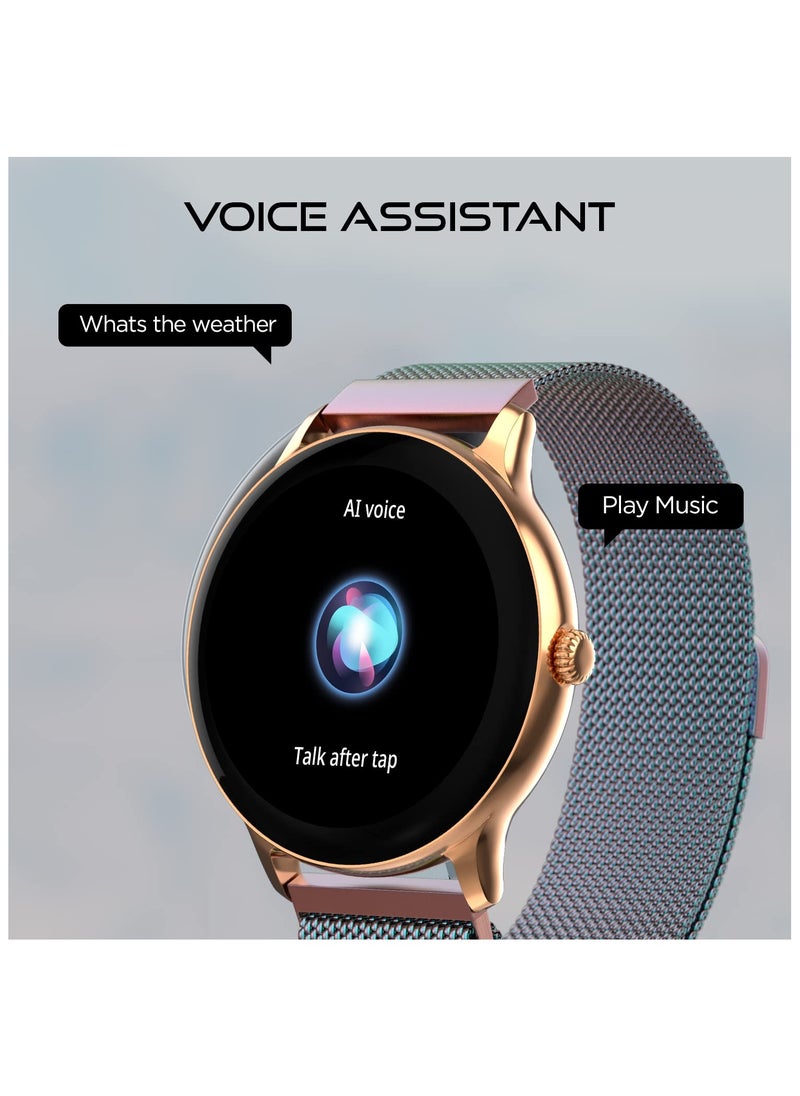 Fire-Boltt - Fire-Boltt Phoenix Ultra Luxury Stainless Steel, Bluetooth Calling Smartwatch, AI Voice Assistant, Metal Body with 120+ Sports Modes, SpO2, Heart Rate Monitoring (Multicolor) - Image 1