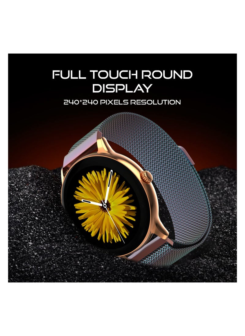 Fire-Boltt - Fire-Boltt Phoenix Ultra Luxury Stainless Steel, Bluetooth Calling Smartwatch, AI Voice Assistant, Metal Body with 120+ Sports Modes, SpO2, Heart Rate Monitoring (Multicolor) - Image 1