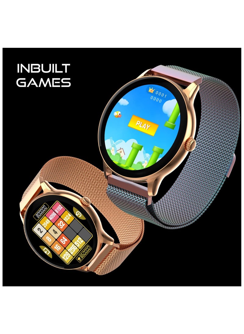 Fire-Boltt - Fire-Boltt Phoenix Ultra Luxury Stainless Steel, Bluetooth Calling Smartwatch, AI Voice Assistant, Metal Body with 120+ Sports Modes, SpO2, Heart Rate Monitoring (Multicolor) - Image 1
