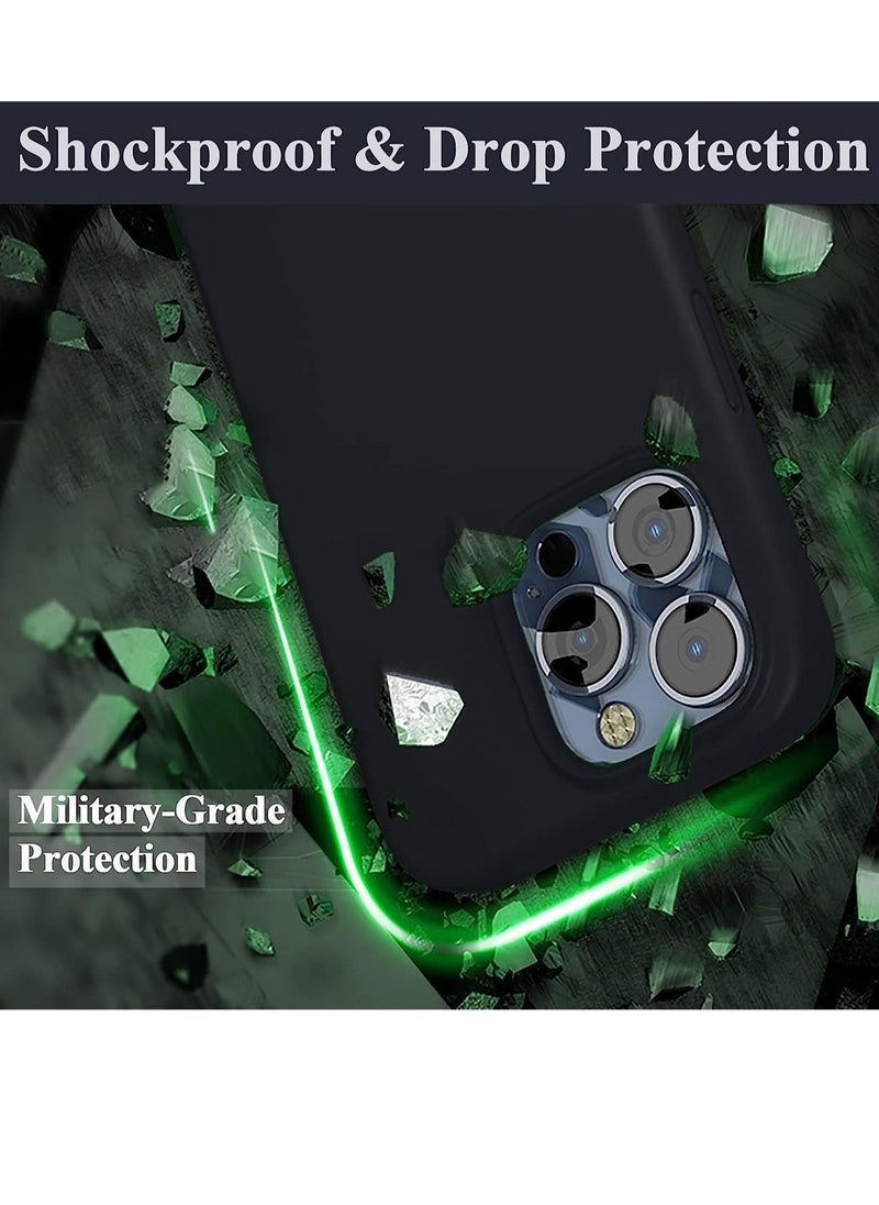 Raxoom Silicone Case for iPhone 14 Pro, Compatible with iPhone 14 Pro Liquid Silicone Gel Rubber Slim Shockproof Protective Phone Case with Soft Anti-Scratch Microfiber Lining - Image 2