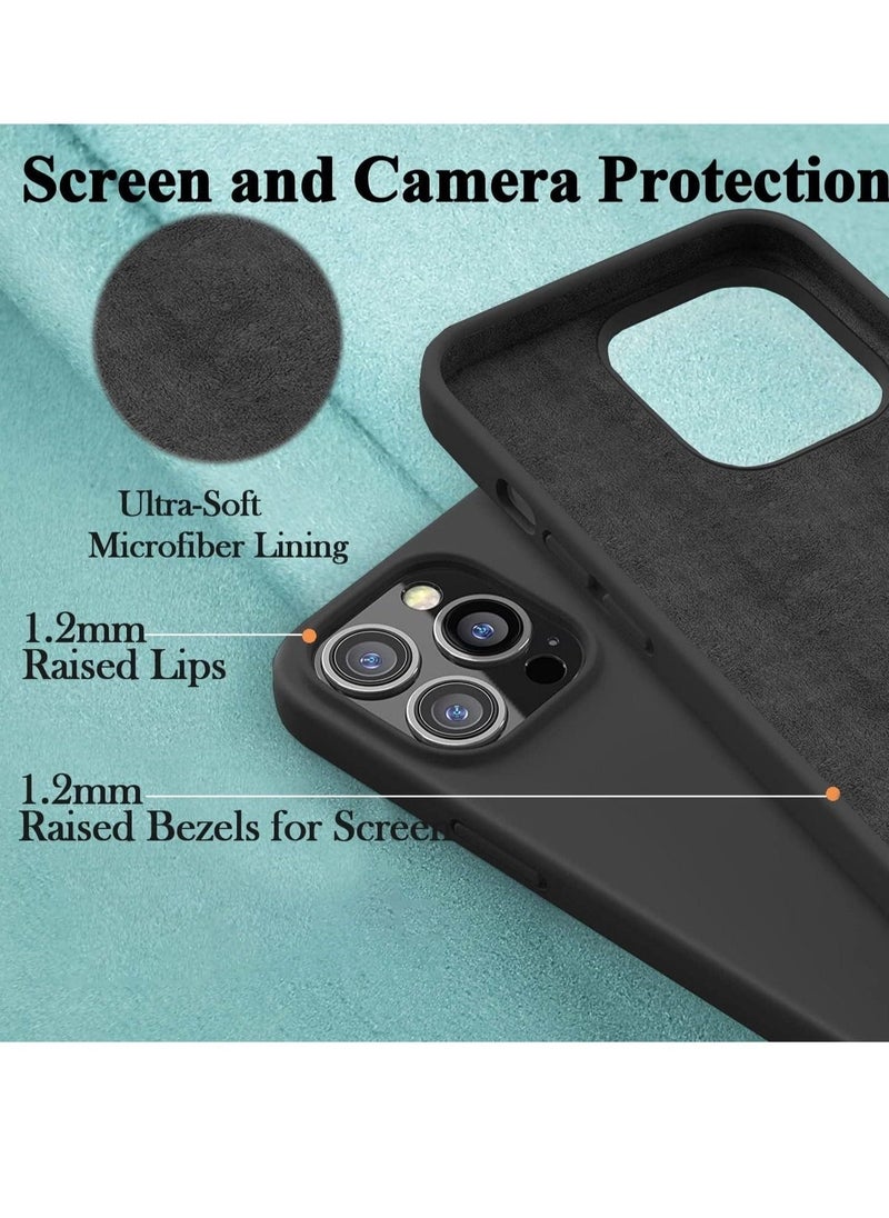 Raxoom Silicone Case for iPhone 14 Pro, Compatible with iPhone 14 Pro Liquid Silicone Gel Rubber Slim Shockproof Protective Phone Case with Soft Anti-Scratch Microfiber Lining - Image 1