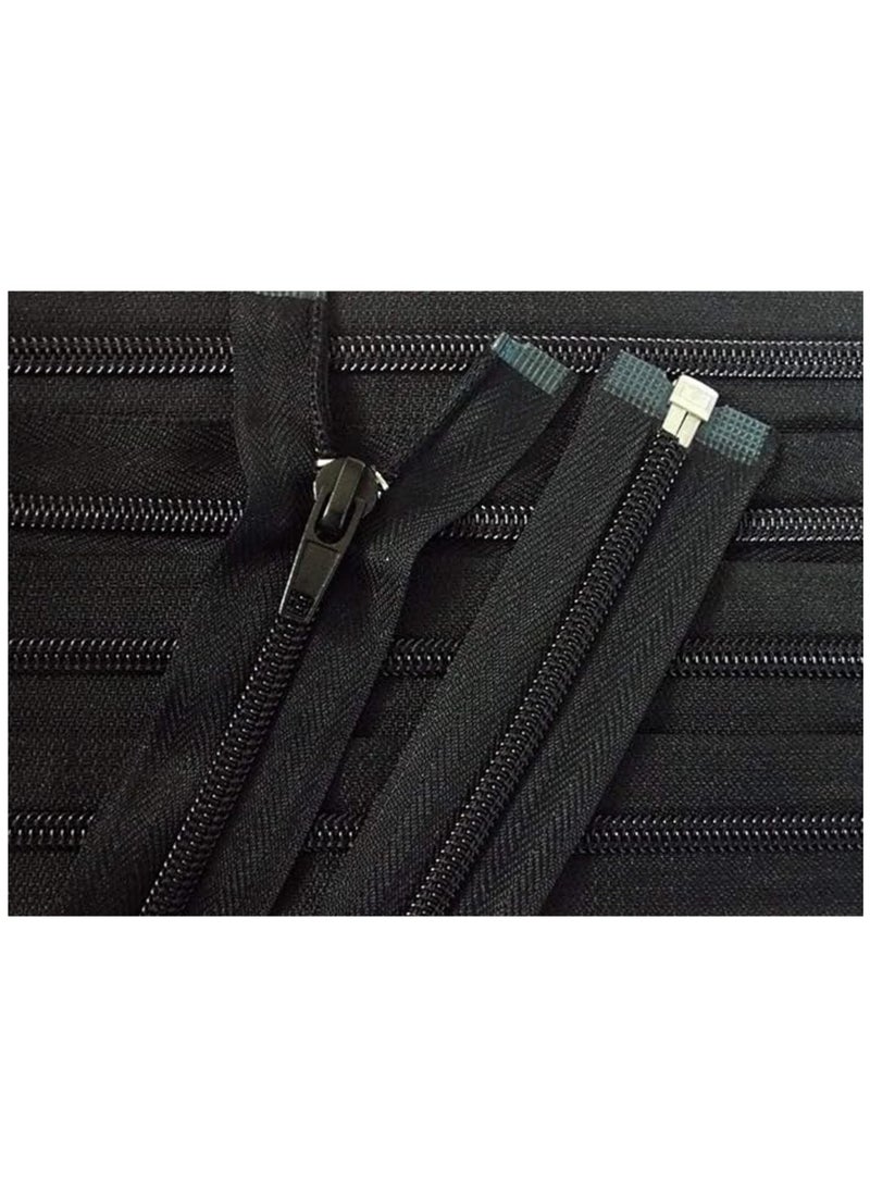 Generic - Plastic Spiral Zip for Jackets 55 cm Black - Image 1