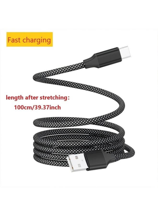 USB C إلى Type C كابل شحن سريع 100W مغناطيسي متين بلمسة نهائية ناعمة من النايلون - Image 3