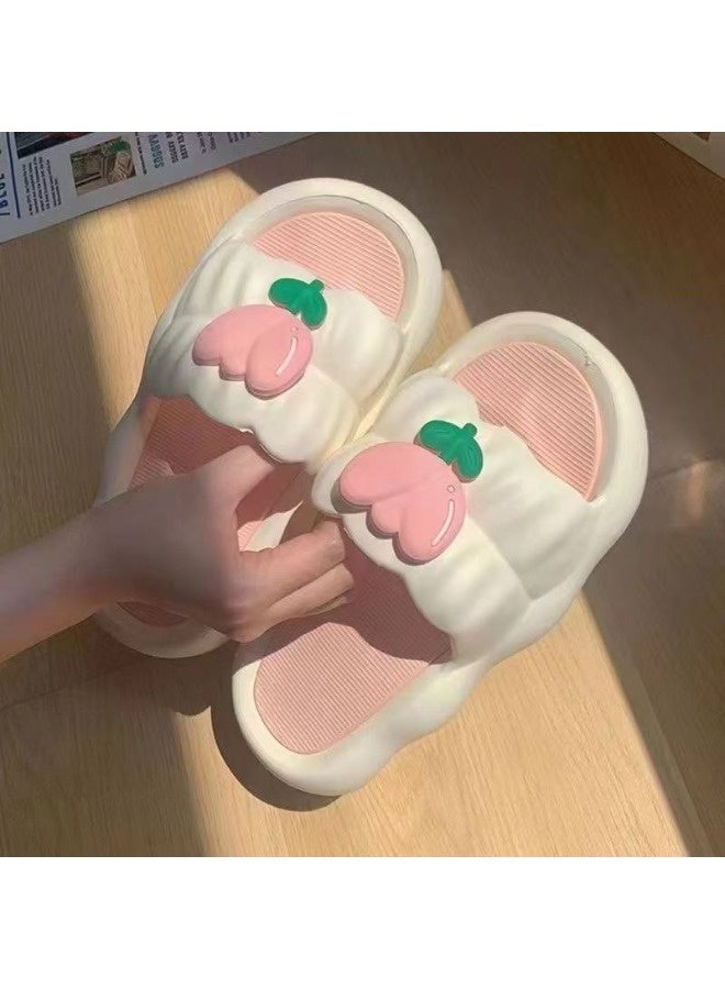 شيبشيب شبشب نسائي لطيف مزين بالزهور، صندل عصري بتصميم زهور التوليب، نعل ناعم مثل السحاب، شبشب بنعل سميك غير قابل للانزلاق للاستخدام في المنزل، السفر، وحمام السباحة - Image 2