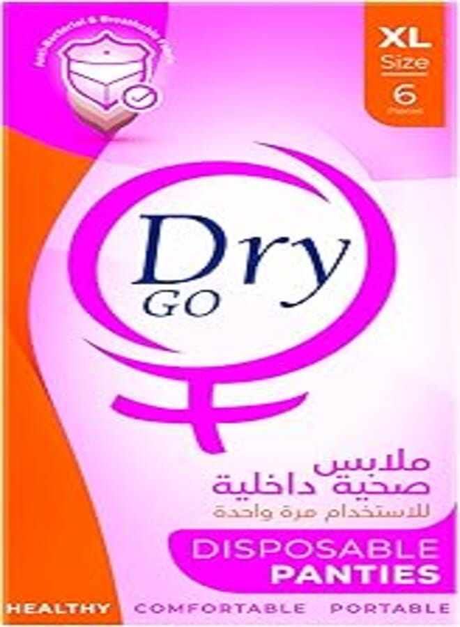 Dry Go Underwear - Disposable - 6 Pieces - Size XL