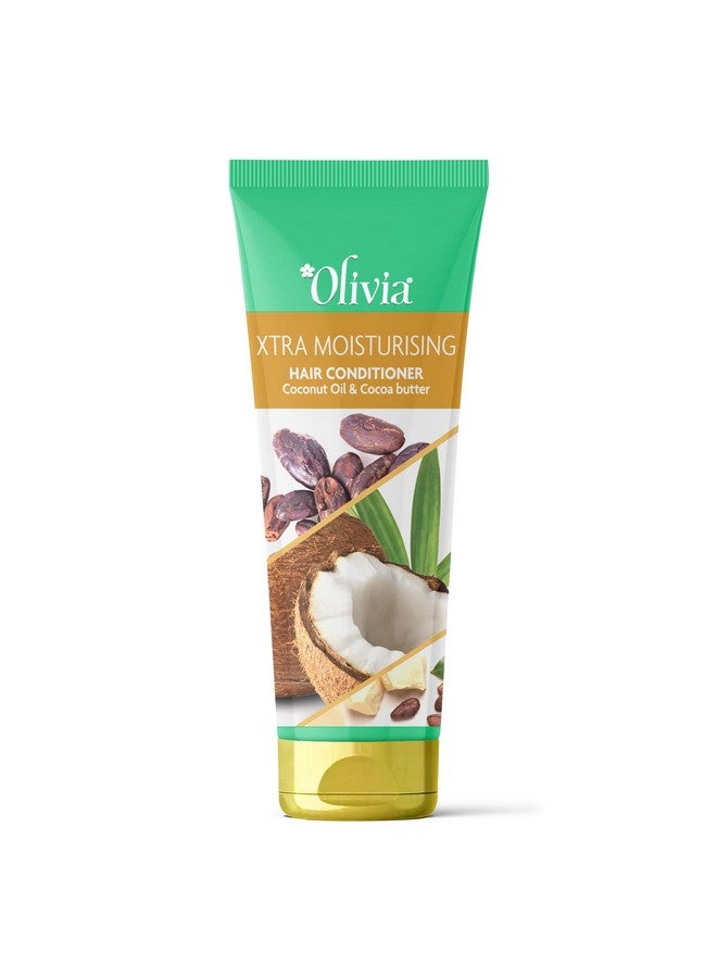 أوليفيا بلسم مرطب للشعر بزيت جوز الهند وزبدة الكاكاو | لشعر صحي وناعم كالحرير | ينعم الشعر الجاف والمجعد - يعالج الشعر التالف بعمق للرجال والنساء - 200 مل - Image 1