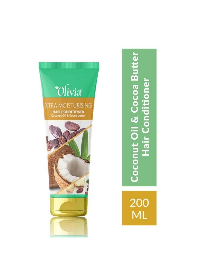 أوليفيا بلسم مرطب للشعر بزيت جوز الهند وزبدة الكاكاو | لشعر صحي وناعم كالحرير | ينعم الشعر الجاف والمجعد - يعالج الشعر التالف بعمق للرجال والنساء - 200 مل - Image 2