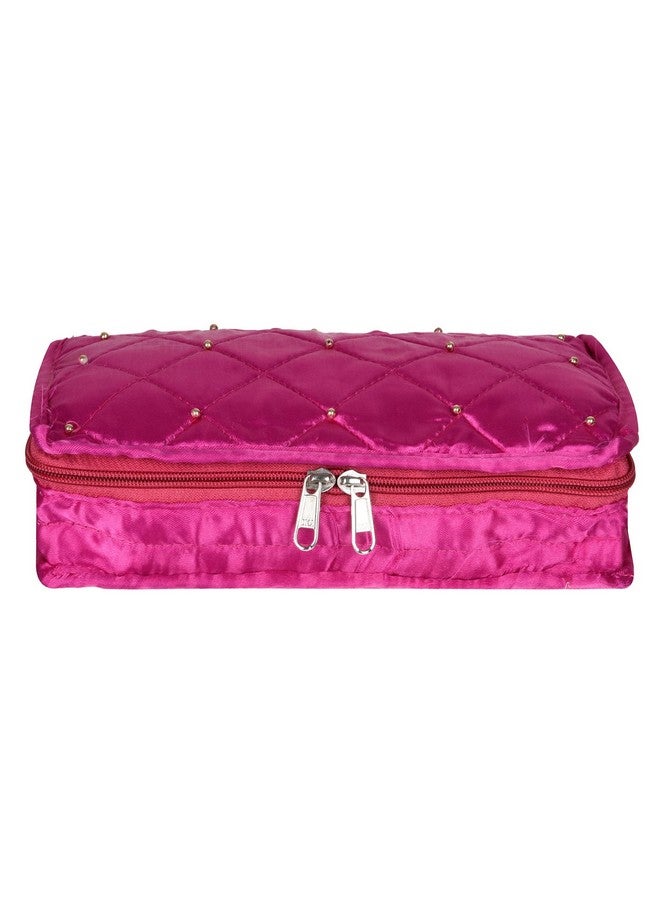 Hearts Makeup Storage Bag | Vanity Organizer | Makeup Pouch | Pendant Organizer | Cosmetic Kit For Travel | 6 Pouch Organizer | Moti Jewellery Organizer | Large | Pack Of 3 | Multi - Image 4