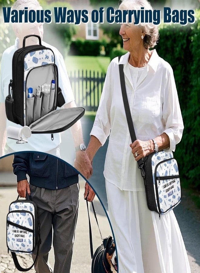 Jrysaedy Funny Diabetes Awareness Crossbody Bag Diabetic Gift I Can Do Anything Except Make Insulin Shoulder Bag with Adjustable Shoulder Strap Daily Diabetic Supplies - Image 4