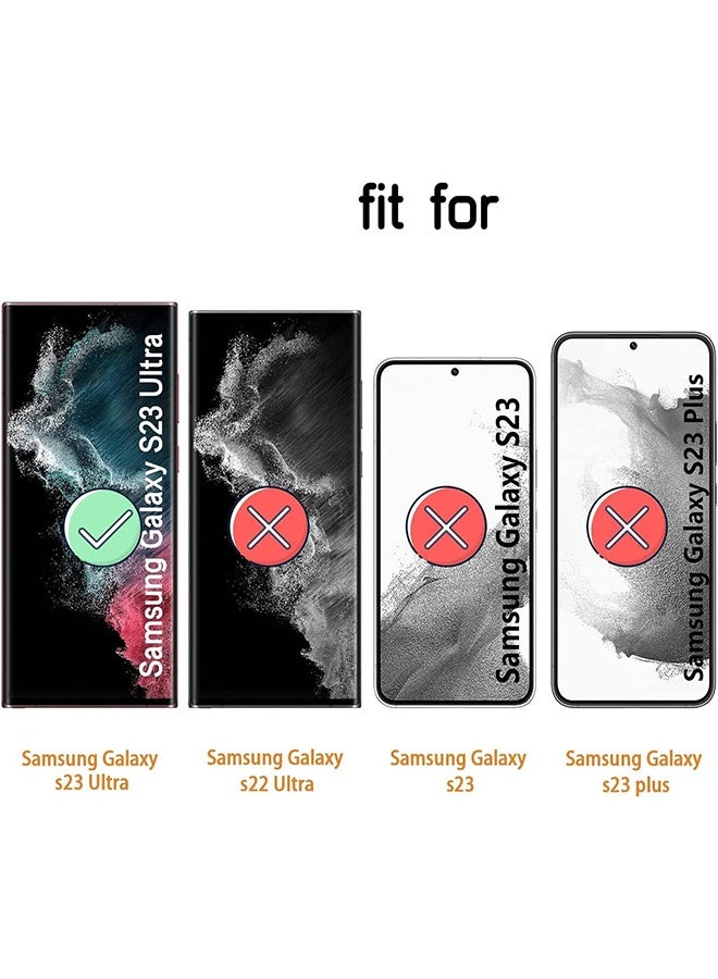 متوافق مع حافظة Samsung Galaxy S23 Ultra، حافظات شفافة بتصميم النجوم والقمر وتلميع كوكب براق من السيليكون المقاوم للصدمات للنساء والفتيات لهاتف Samsung S23 Ultra 6.8 بوصة، موضوع الفضاء - Image 2